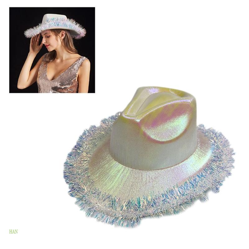 Mũ Bò HAN Cowgirl Với Dây Có Thể Điều Chỉnh Kích Thước Dành Cho Nữ
