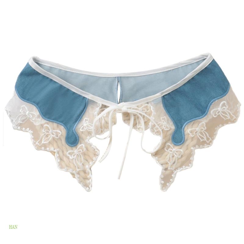 Cổ Áo Giả Ren Có Thể Tháo Rời Thời Trang Thanh Lịch Cho Nữ