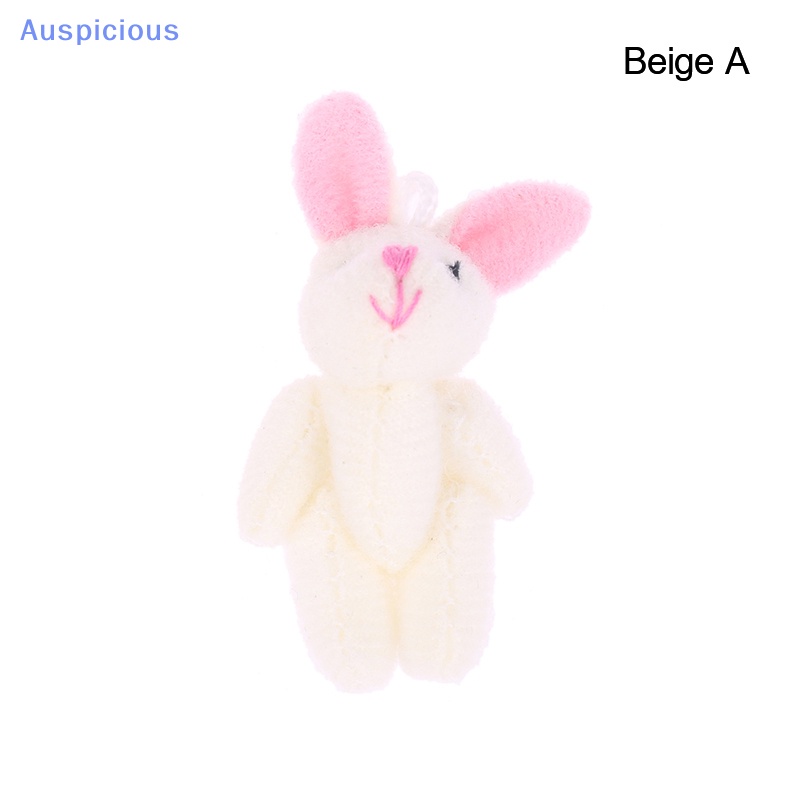 Thỏ Nhồi Bông Mềm Mại 4.5CM Treo Móc Khóa / Ba Lô / Túi Xách Trang Trí Nhà Búp Bê
