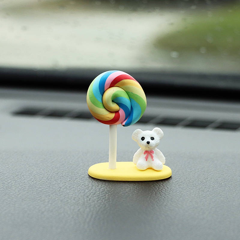 New for Girls Creative Dashboard Car Decoration Couple Cartoon Stereo Car Interior Decoration Girlfriend Gift E9pz