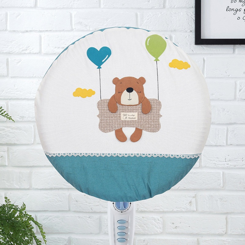 Vỏ Bọc Quạt Tròn Bằng Vải Chống Bụi An Toàn Cho Bé