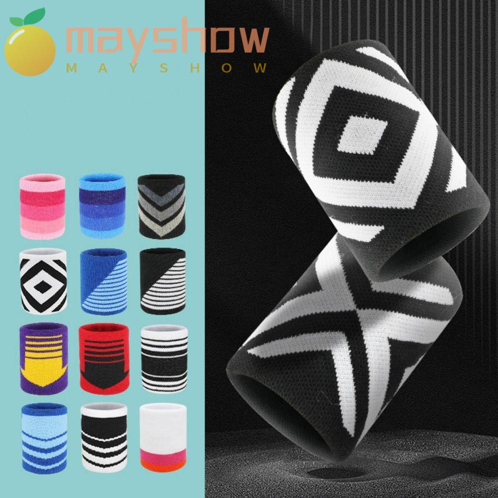 MAYSHOW Set 2 Băng Quấn Bảo Vệ Cổ Tay Chất Liệu Cotton Thấm Hút Mồ Hôi