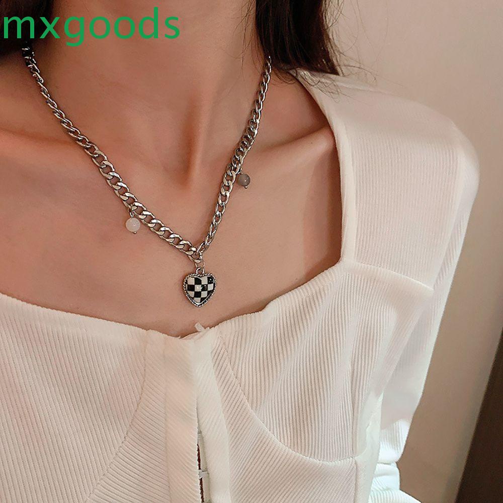 Vòng Cổ Mặt Trái Tim Phong Cách Punk Thanh Lịch Cho Nữ|Vòng Tay Chuỗi Hạt Phong Cách Hàn Quốc