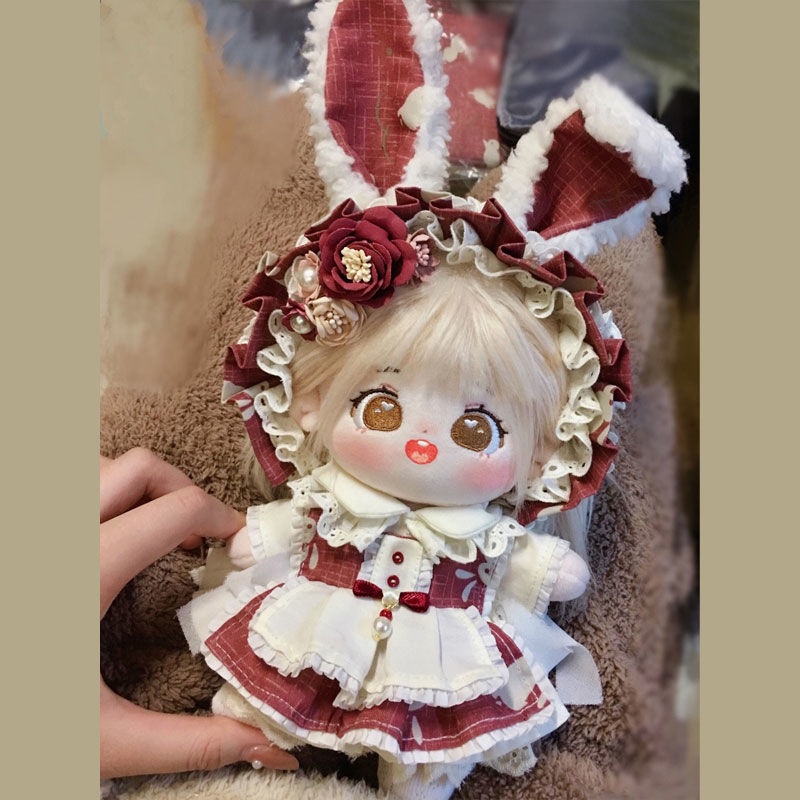 Búp Bê Nhồi Bông Cotton 20cm Dễ Thương Cho Bạn Gái