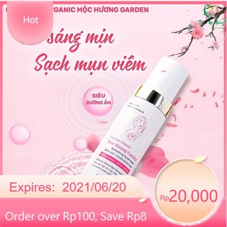 Sữa rửa mặt thanh mộc hương mẫu mới, sữa rửa mặt organic mộc hương garden làm sạch mụn, dịu nhẹ