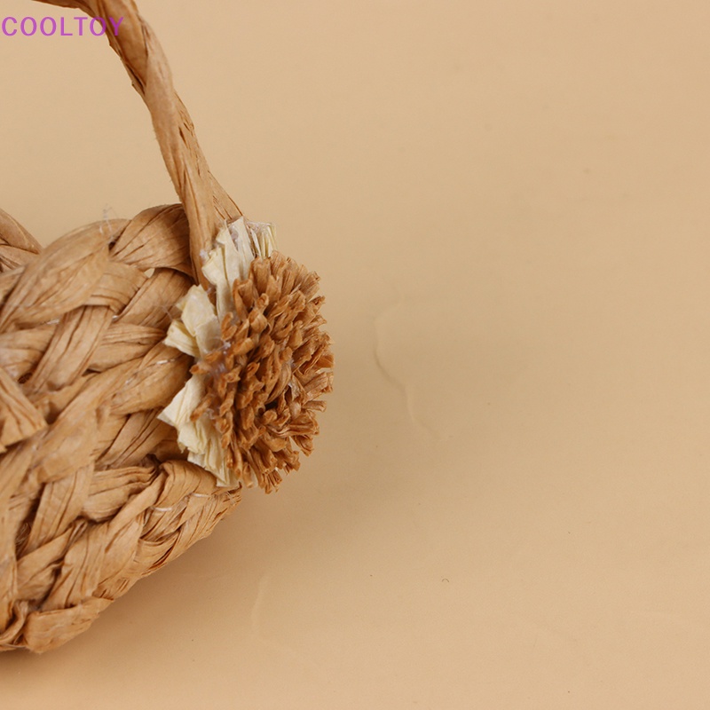 Túi Xách Đan Thủ Công Mini Tỷ Lệ 1 / 6 Độc Đáo Trang Trí Nhà Búp Bê