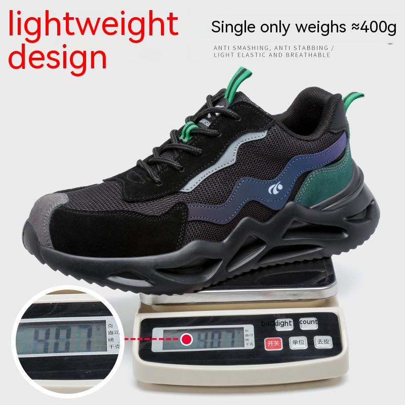 Ultra Giày Bảo Hộ Lao Động Mũi Thép Siêu Nhẹ Thoáng Khí Chống Trượt Chống Va Chạm Chống Đâm Thủng Thoải Mái Cho Nam