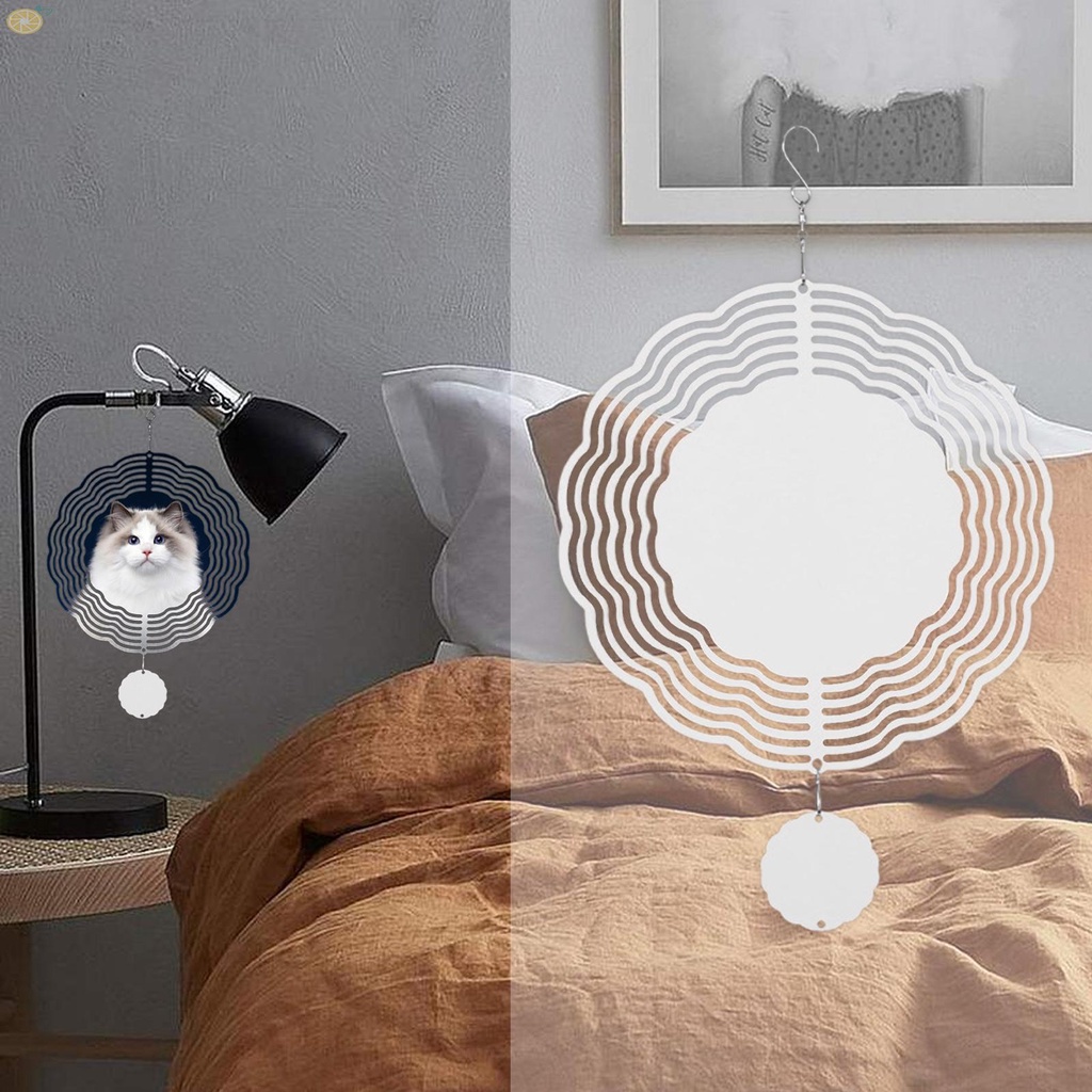 【VARSTR】Decoration Set 14.6*14.6*0.1cm Diy Rotating High Quality Chime Decoration