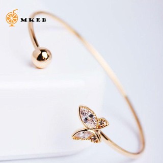 MKEB tay MKEB mạ vàng họa tiết bướm thời trang cho nữ