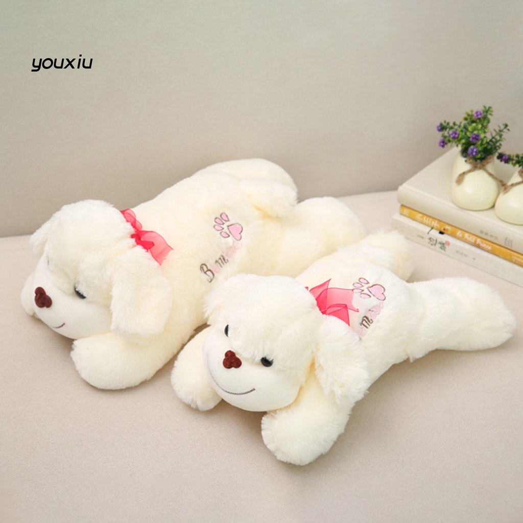 Thú Nhồi Bông Hình Chú Chó Nằm Trên Xe Hơi Bằng Cotton PP Mềm Mại Dễ Thương