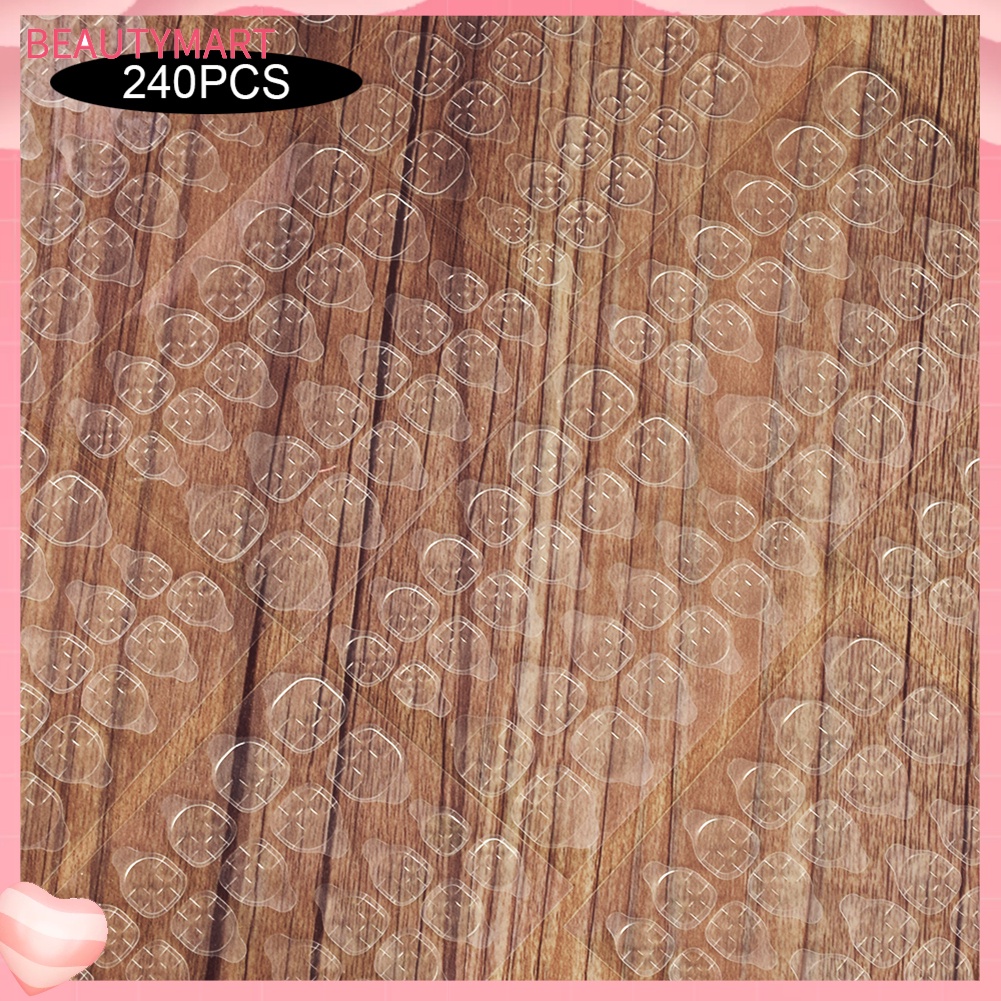 Set 240 Miếng Dán Móng Tay Giả Trong Suốt Dùng Một Lần