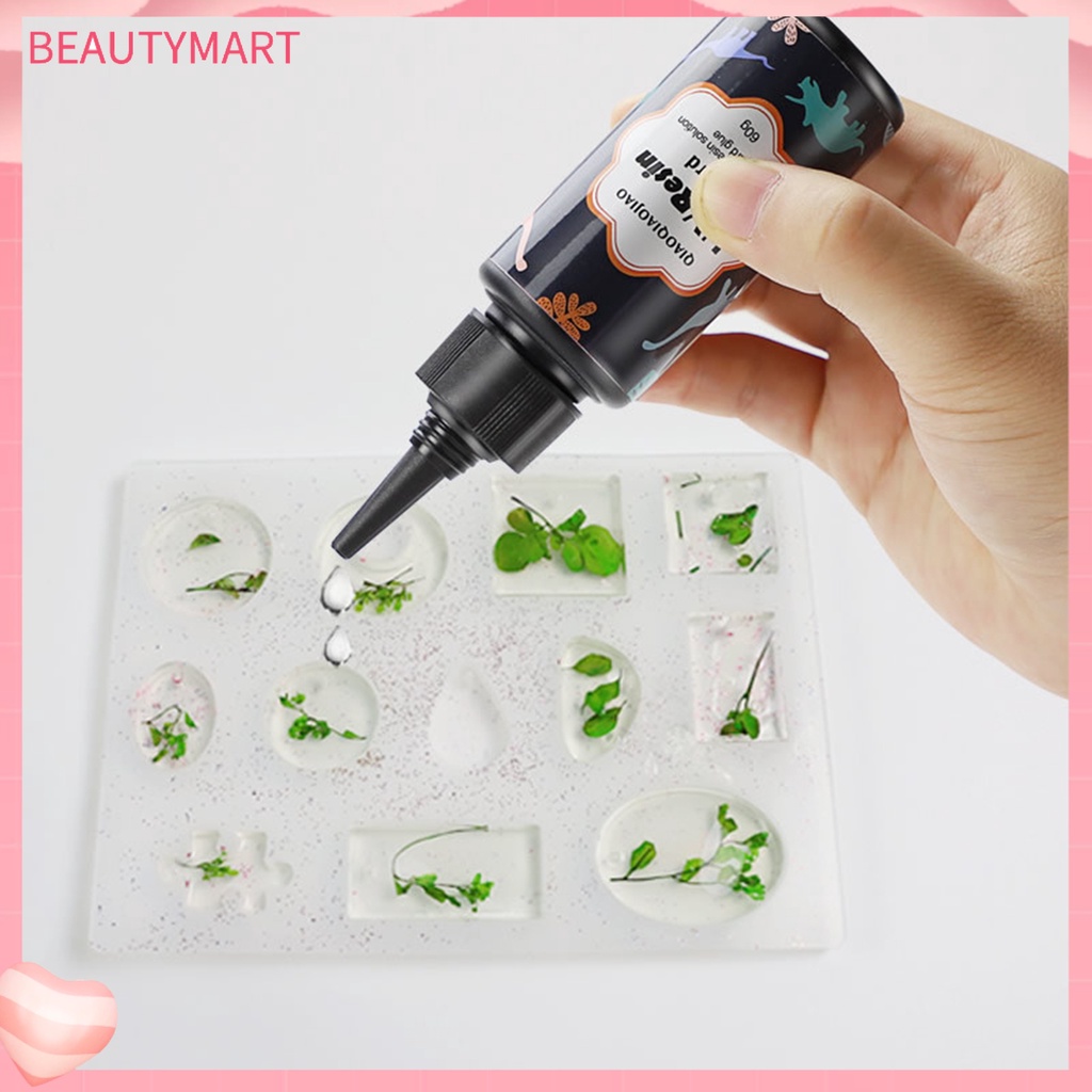 Keo Resin UV Resin Tự Nhiên Gọn Nhẹ An Toàn Cho Nữ 15 / 25 / 60g