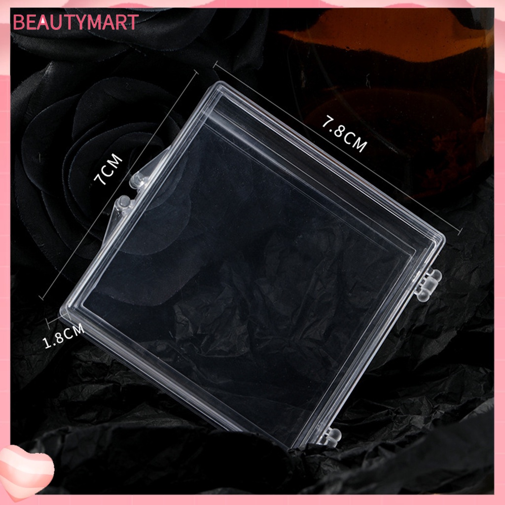 Hộp Đựng Vật Liệu Làm Móng Tay Trong Suốt Cạnh Tròn Sức Chứa Lớn Bền Bỉ