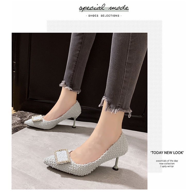 Giày Cao Gót Mũi Nhọn Thời Trang Hàn Quốc Dành Cho Nữ