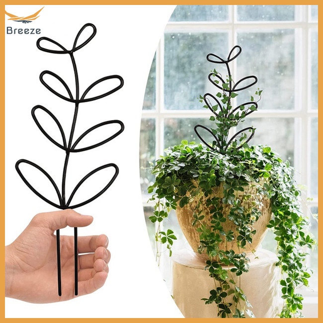 Set 4 Khung Hỗ Trợ Trồng Cây Dây Leo Trong Nhà Hình Chiếc Lá Dễ Thương