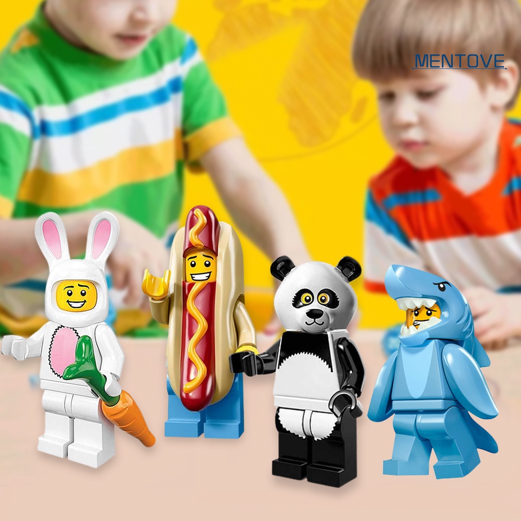 [MT] Đồ Chơi Mô Hình Lắp Ráp Búp Bê Người Đàn Ông Chuối Cá Mập Chim Cánh Cụt Gấu Trúc Chim Cánh Cụt Mini Nhiều Kiểu Dáng DIY