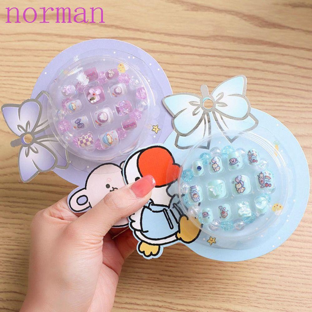 Móng Tay Giả NORMAN 3D Dễ Thương Có Thể Tháo Rời Cho Bé Gái