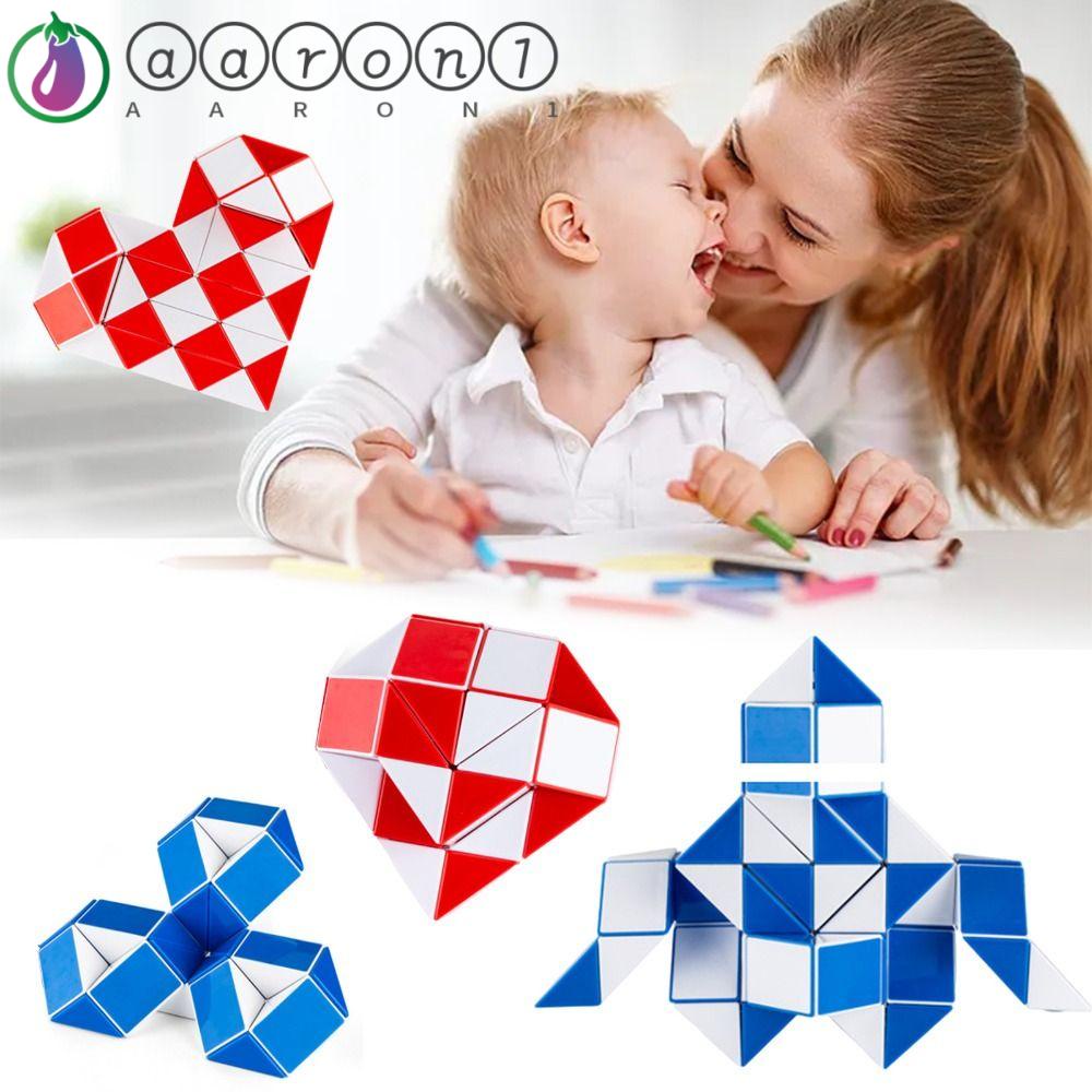 Aaron1 Bộ Đồ Chơi Xếp Hình 24 / 36 / 48 / 72 Hình Rắn 3D Giúp Giảm Căng Thẳng