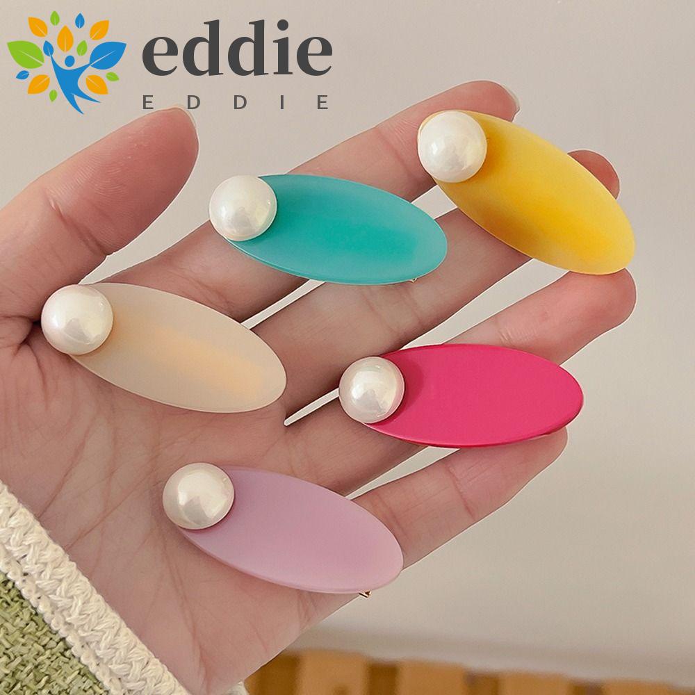 Kẹp Tóc Nhỏ Hình Oval Thời Trang Hàn Quốc 26Ede Acetate Ngọt Ngào Cho Nữ