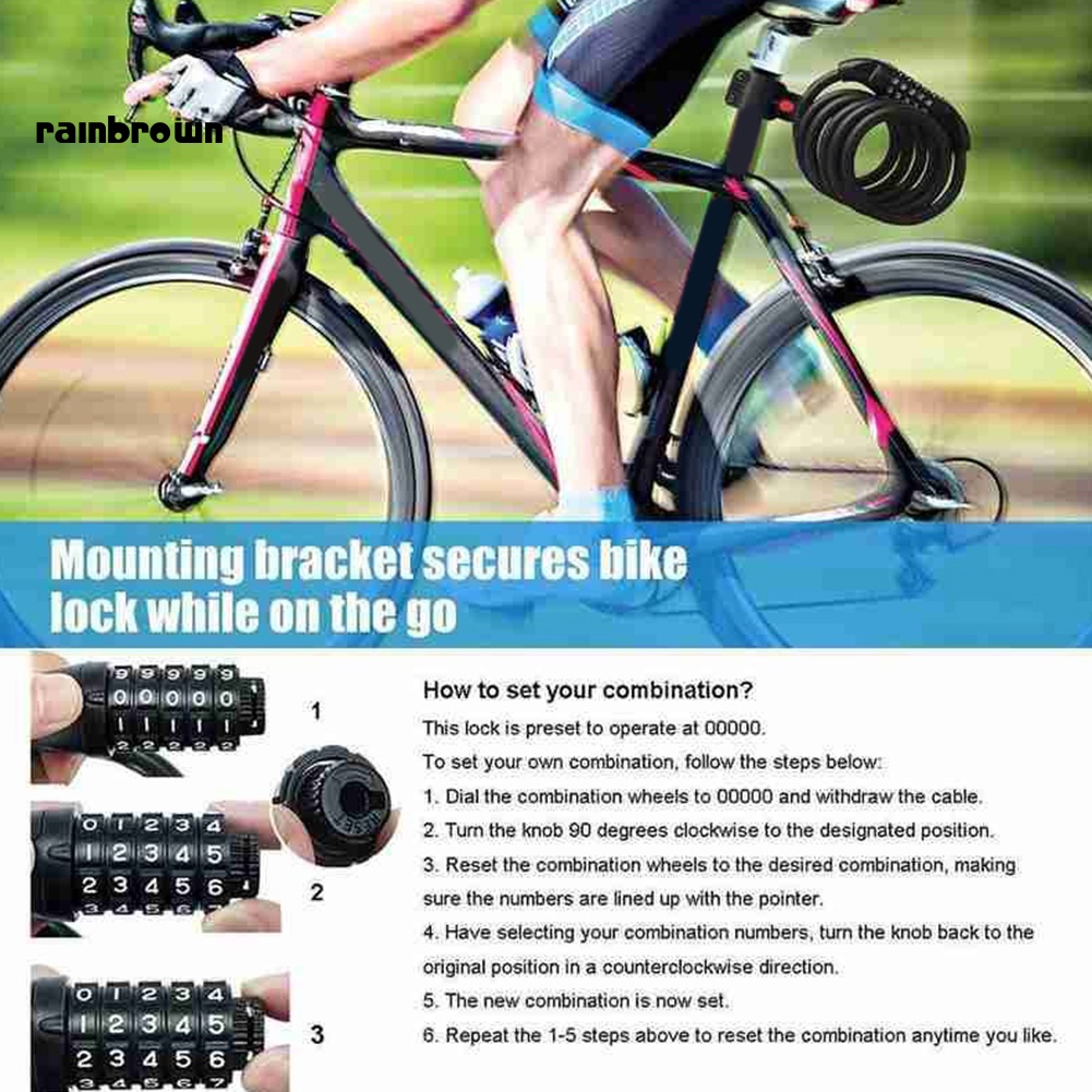 Ổ Khóa Chống Trộm Chất Lượng Cao Cho Xe Đạp Leo Núi / Xe Máy