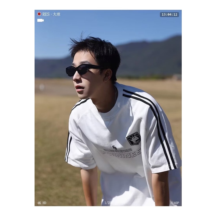 Áo Thun Cotton Tay Ngắn Dáng Rộng Phong Cách Đường Phố Mỹ Thời Trang Mùa Hè Cho Nam