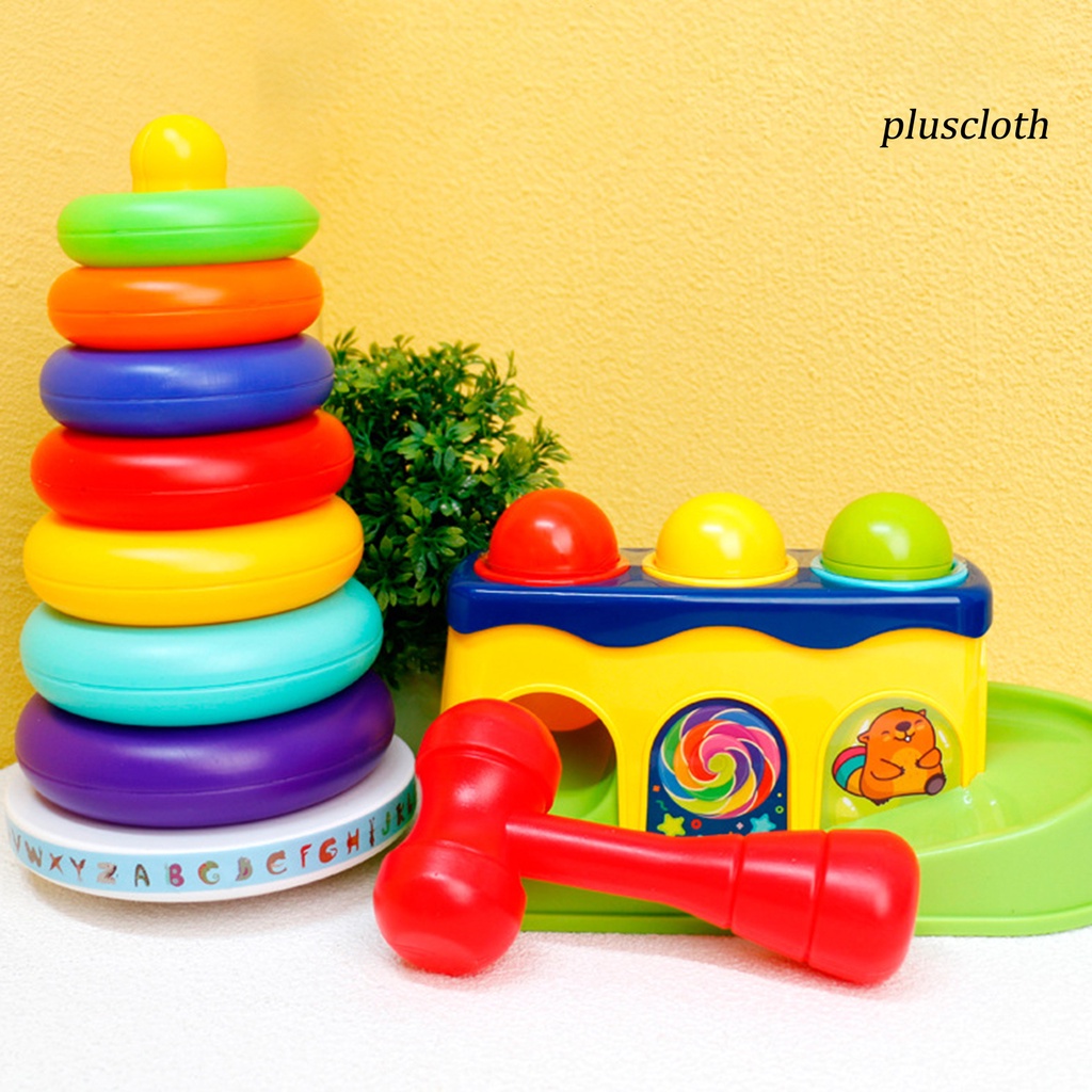 1 Bộ Vòng Đồ Chơi Bằng Nhựa Nhận Diện Chuông Nhiều Màu Sắc Dành Cho Trẻ Em