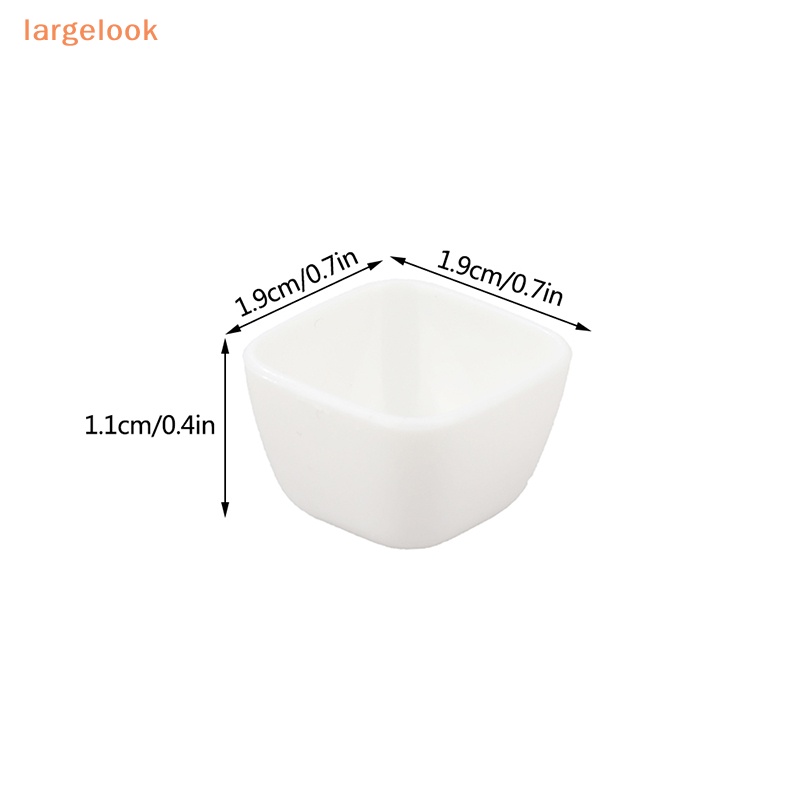 Set 4 Bát Ăn Cơm Hình Vuông Mini Tỉ Lệ 1: 12 Dùng Để Trang Trí Nhà Búp Bê