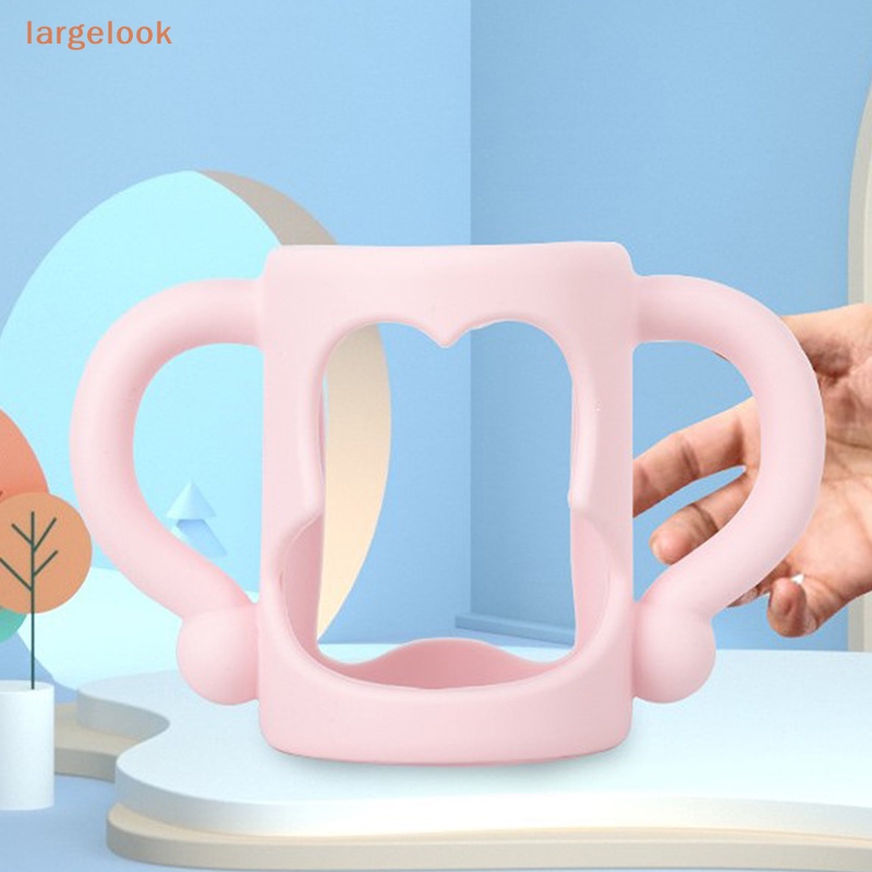 Tay Cầm Bình Sữa Em Bé Bằng Silicon Mềm Tiện Dụng