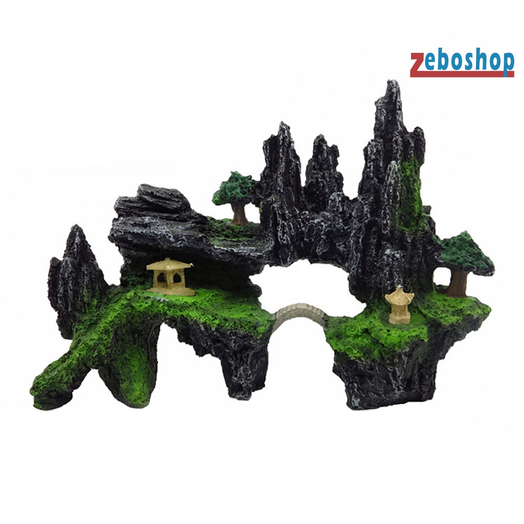 Hòn Non Bộ Bằng Nhựa Resin Trang Trí Bể Cá An Toàn