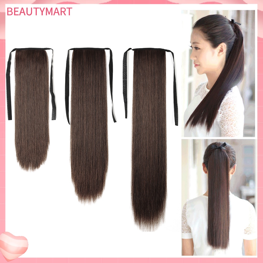 Tóc Giả Đuôi Ngựa Thẳng Dài 45 / 55 / 65cm Hóa Trang Cho Nữ