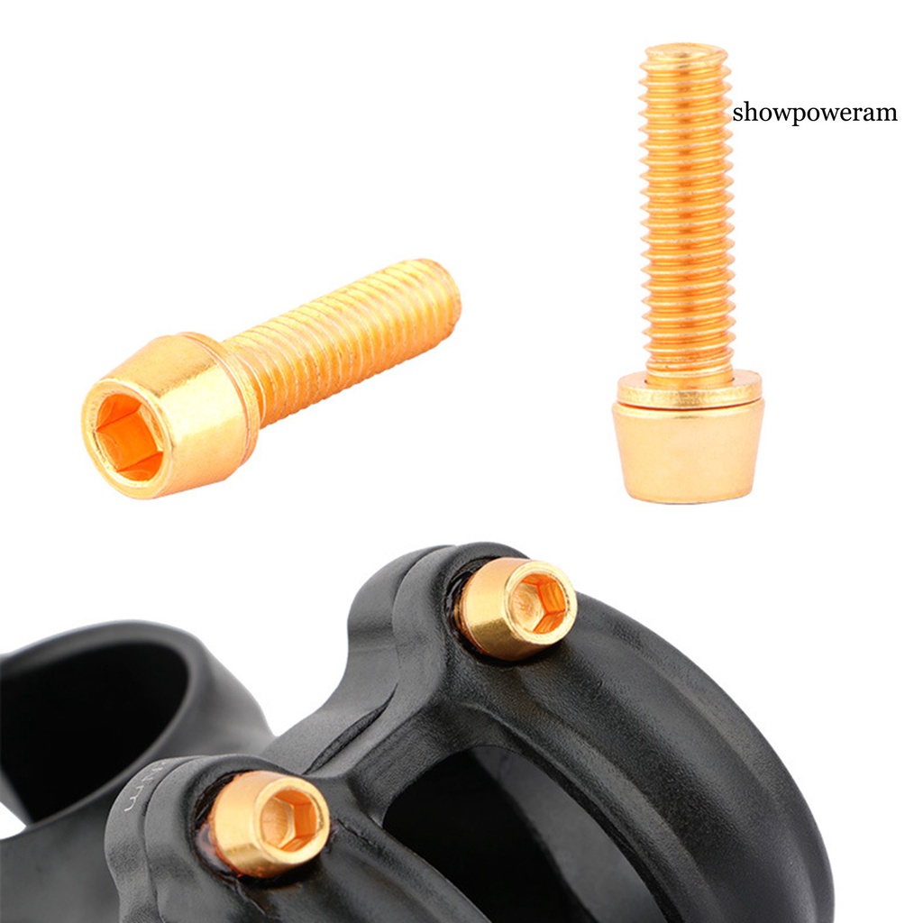 Bộ 6 Ốc Vít Mạ Titan SP-6 Chống Ăn Mòn Độ Cứng Cao Cho Xe Đạp