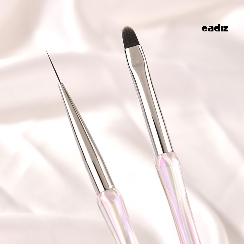 Set 12 Cọ Vẽ Móng Tay Nghệ Thuật Bằng Sợi Nylon Chống Trượt Linh Hoạt Chuyên Dụng Cho Salon DIY