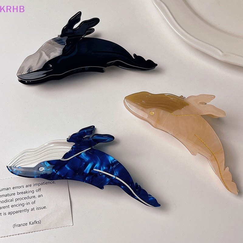 Kẹp Tóc Hình Cá Voi Xanh Dễ Thương Cho Nữ Mới