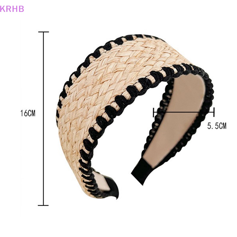 Băng Đô Bằng Rơm Phong Cách Bohemian Thanh Lịch Dành Cho Nữ Mới