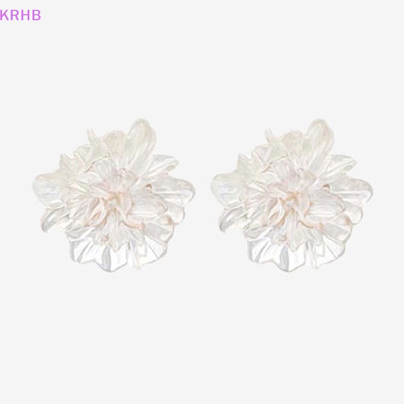 1 Đôi Bông Tai Hình Hoa Bằng Resin Thời Trang Dành Cho Nữ Mới