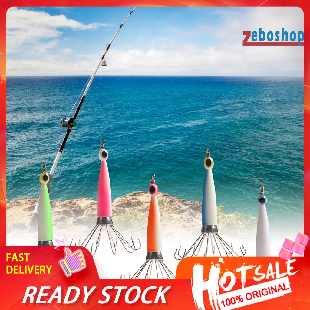 Zeboshop Mực Câu Cá 8 / 10 Kim Mắt Nhọn Màu Sắc Tươi Sáng Phổ Biến
