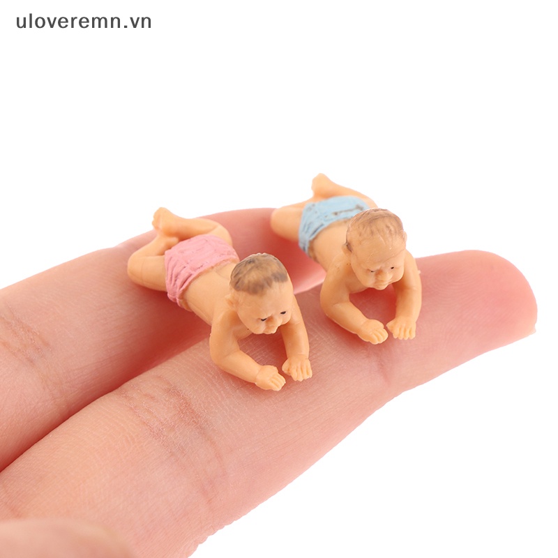 Mô Hình Búp Bê Em Bé Mini Dễ Thương Dùng Trang Trí