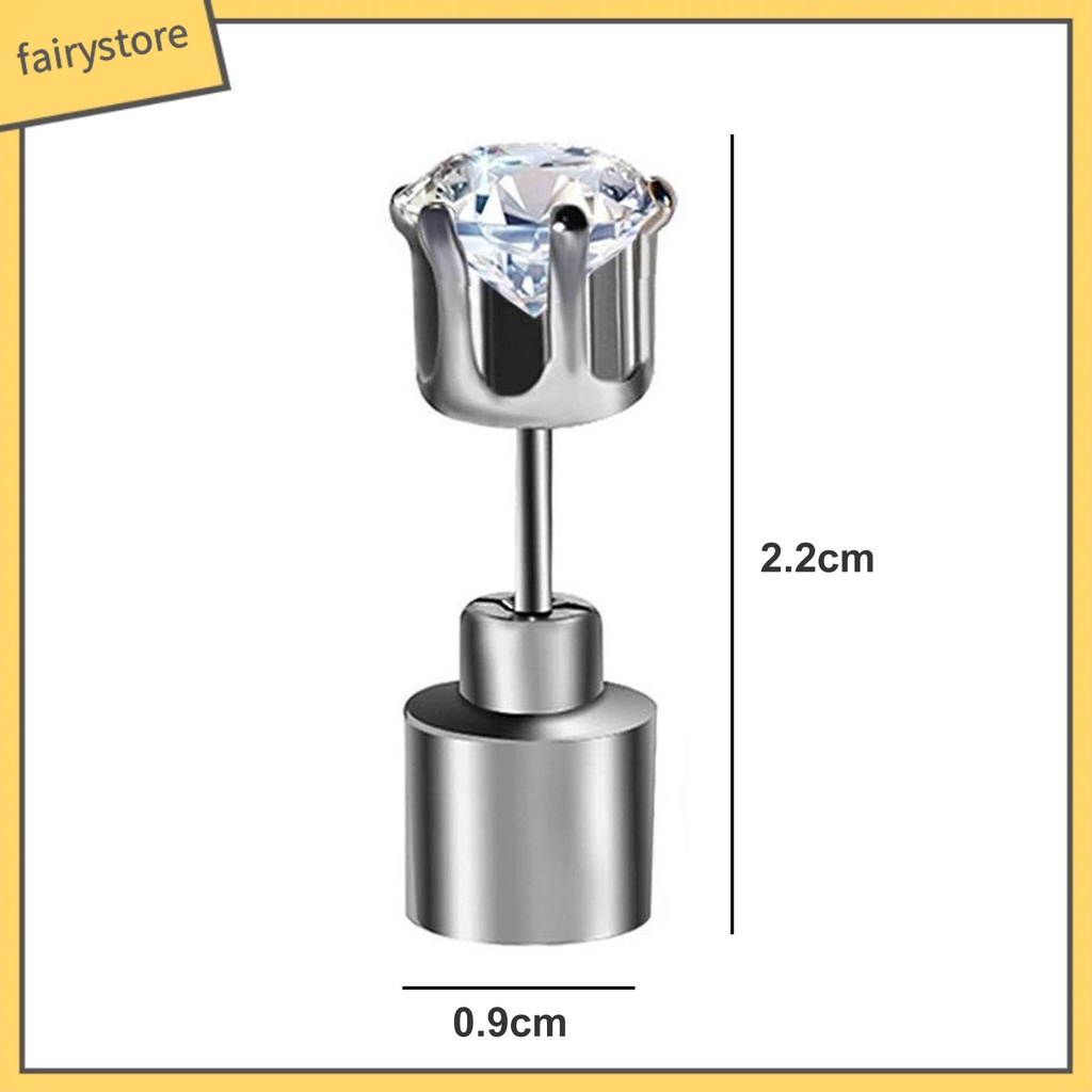 1 Bông Tai Đinh Tán Có Đèn LED Trong Suốt Nhỏ Gọn Cho Nữ