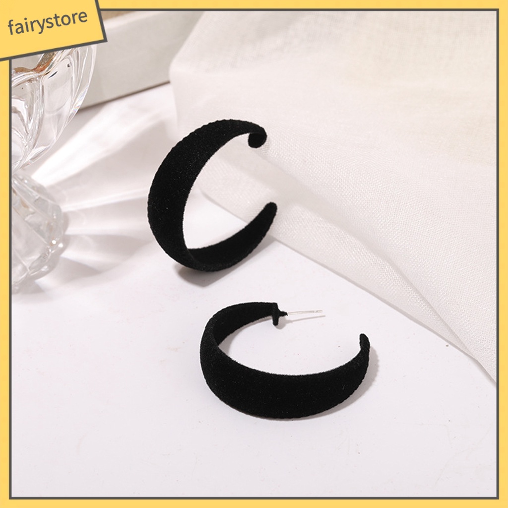 Đôi Khuyên Tai Tròn Phong Cách Vintage Thời Trang Cho Nữ