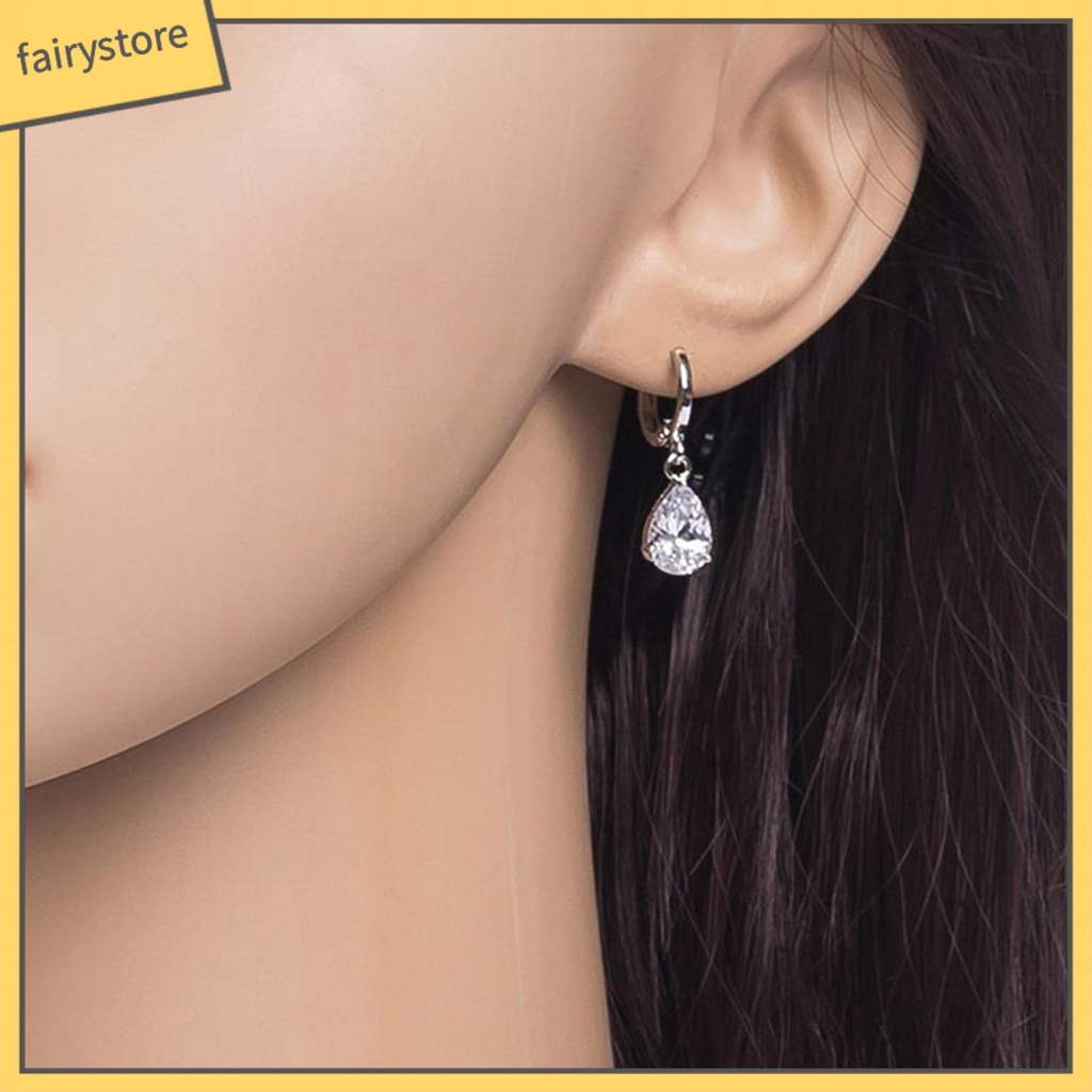 Bông Tai Hình Giọt Nước Thân Thiện Với Da Thanh Lịch