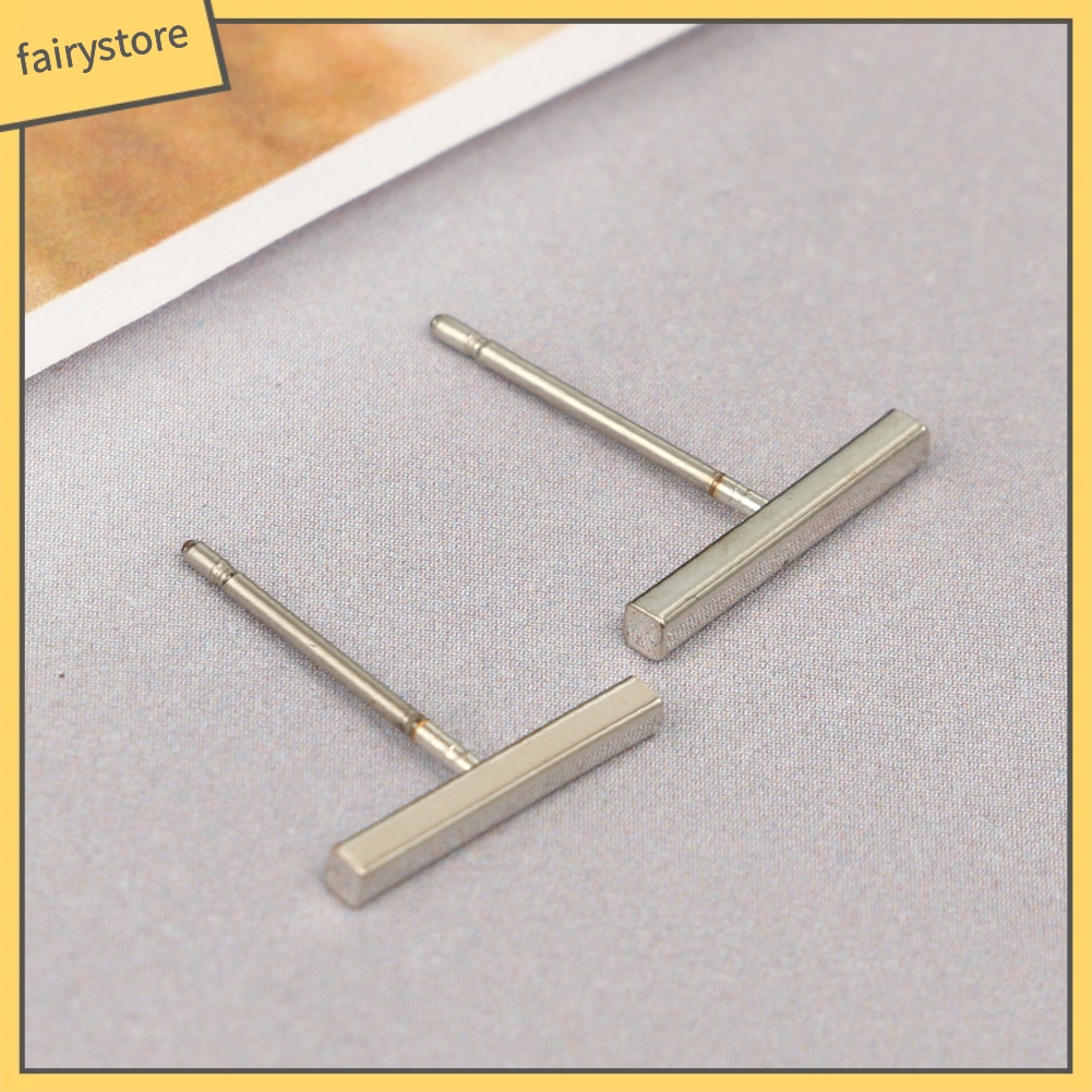 Bông Tai Hình Chữ T Bằng Hợp Kim Thời Trang Dành Cho Nam Và Nữ