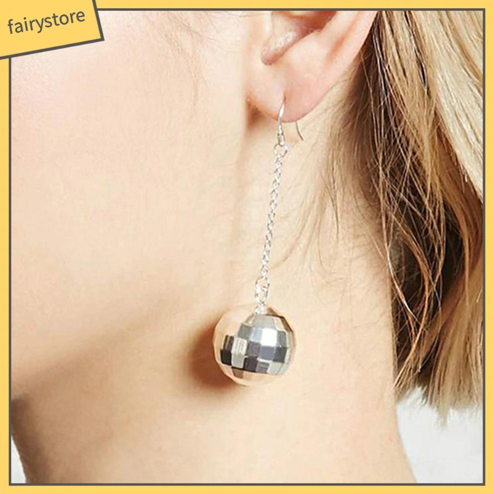 Bông Tai Chuỗi Dài Phối Bóng Tua Rua Thời Trang Cho Nữ