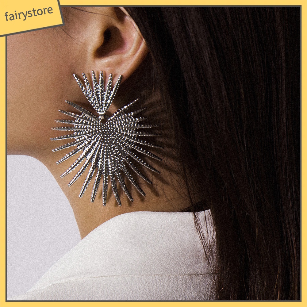 Khuyên Tai Hình Quạt / Trái Tim Vintage Cho Nữ