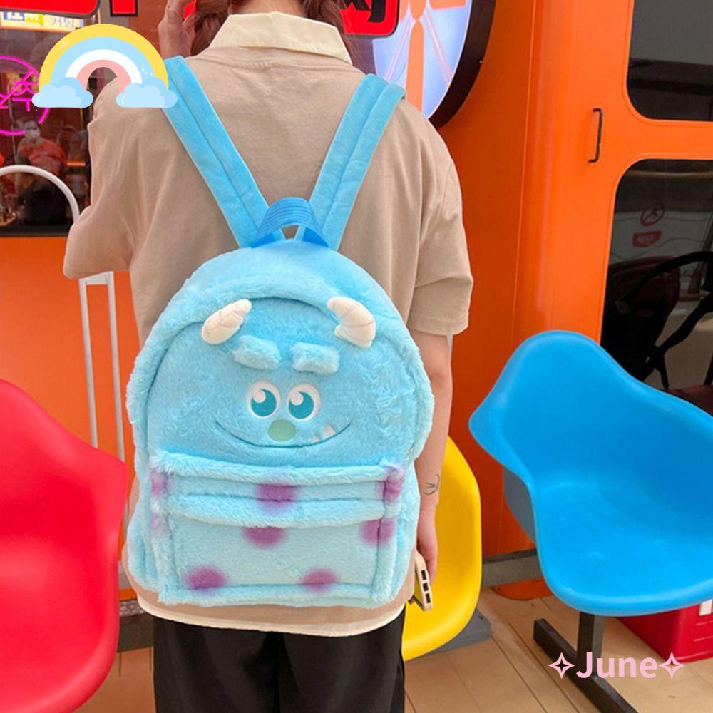 JUNE Balo Đi Học Cỡ Lớn Họa Tiết Hoạt Hình Dễ Thương Cho Trẻ Mẫu Giáo
