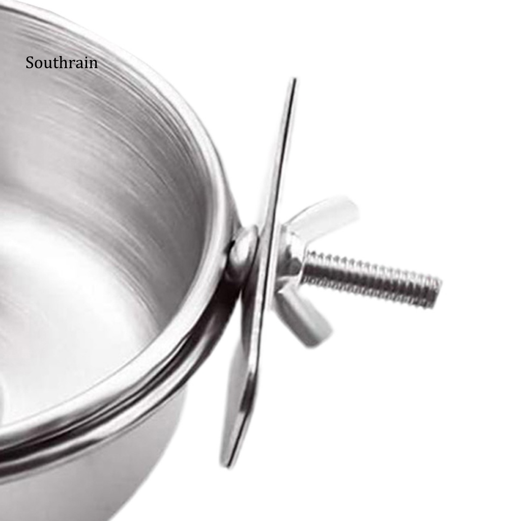 Bát Đựng Thức Ăn Sức Chứa Lớn Bằng Thép Không Gỉ Cho Chim Cảnh