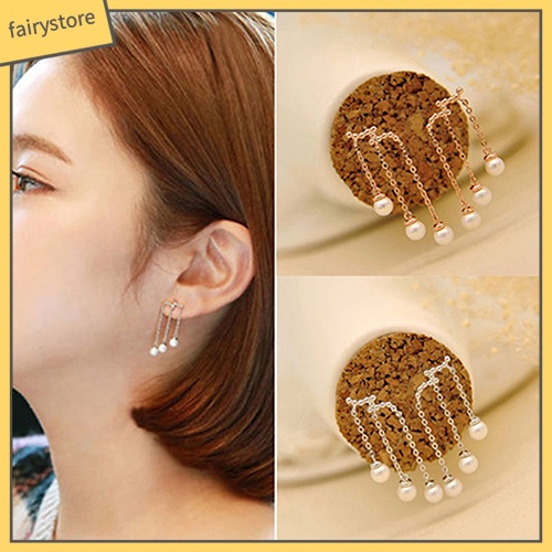 Bông Tai Đính Ngọc Trai Giả Thanh Lịch Dành Cho Nữ Charms