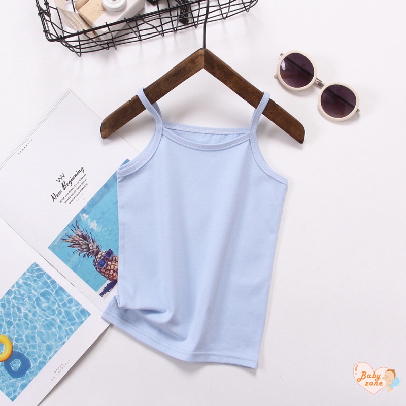 Áo Lót Hai Dây Bằng Vải Cotton In Hoa Thời Trang Mùa Hè Cho Bé Gái