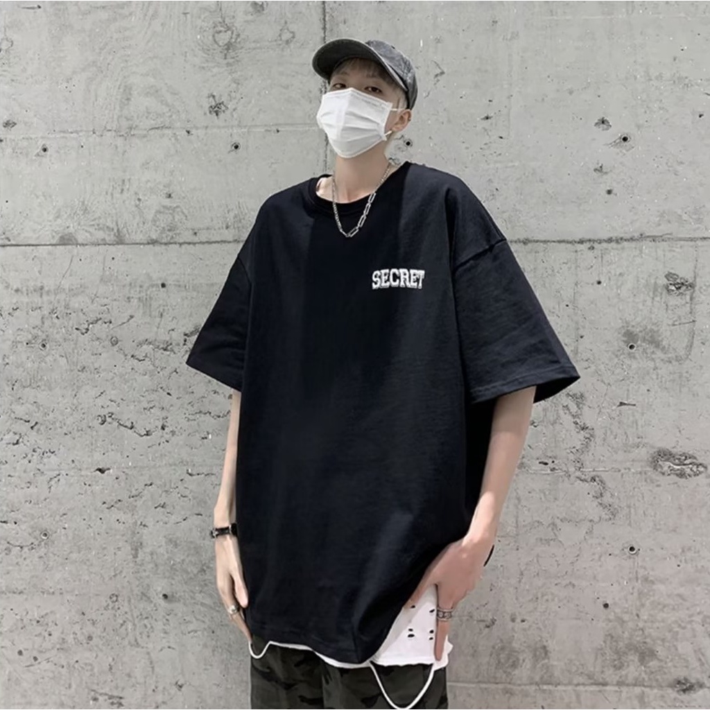 Áo Thun Tay Ngắn Màu Trắng Plus Size Phong Cách Đường Phố Mỹ Thời Trang Mùa Hè Cho Nam