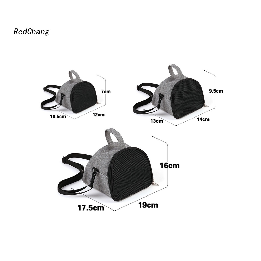 Rc ~ Túi Đựng Chuột Hamster Nhỏ Gọn Thiết Kế Lưới Mềm Thoáng Khí Có Khóa Kéo Có Thể Điều Chỉnh