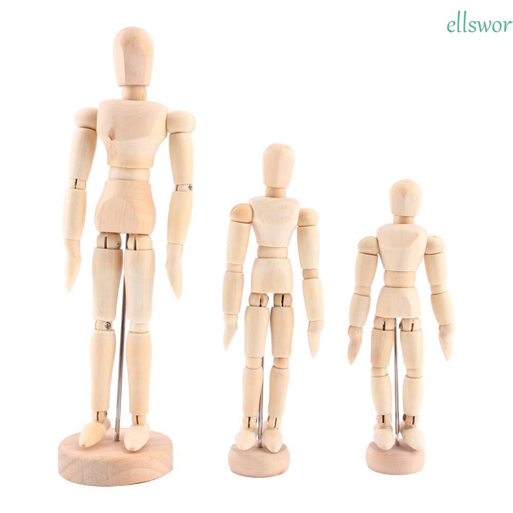 Elsworth Đồ Chơi Mô Hình Phác Thảo Limbs Bằng Gỗ Đánh Bóng Có Thể Tháo Rời